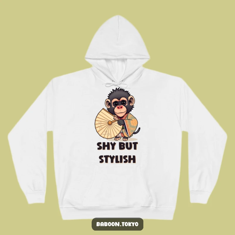 Funny Curious Baboon Kimono Hoodie - Cozy & Hilarious Baboon Apparel Gift