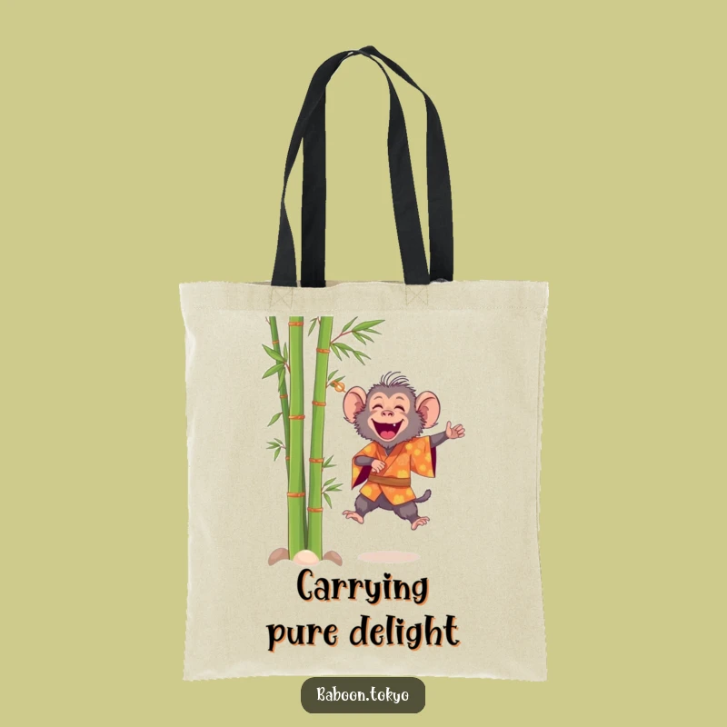 Funny Baboon Leaping Kimono Tote Bag - Carry Your Joy Everywhere